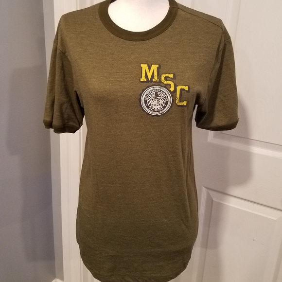 MOSSIMO ATHLETIC FIT ARMY GREEN TSHIRT. MEN'S SIZE SMALL, UNISEX SHIRT. - Picture 1 of 6